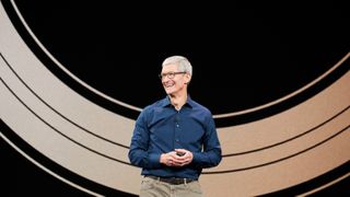 Tim Cook on stage