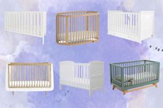 Our guide to the best cot beds — a collage of the top-rated options