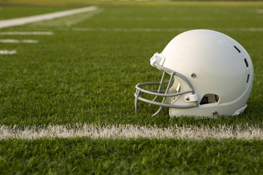 football helmet, football