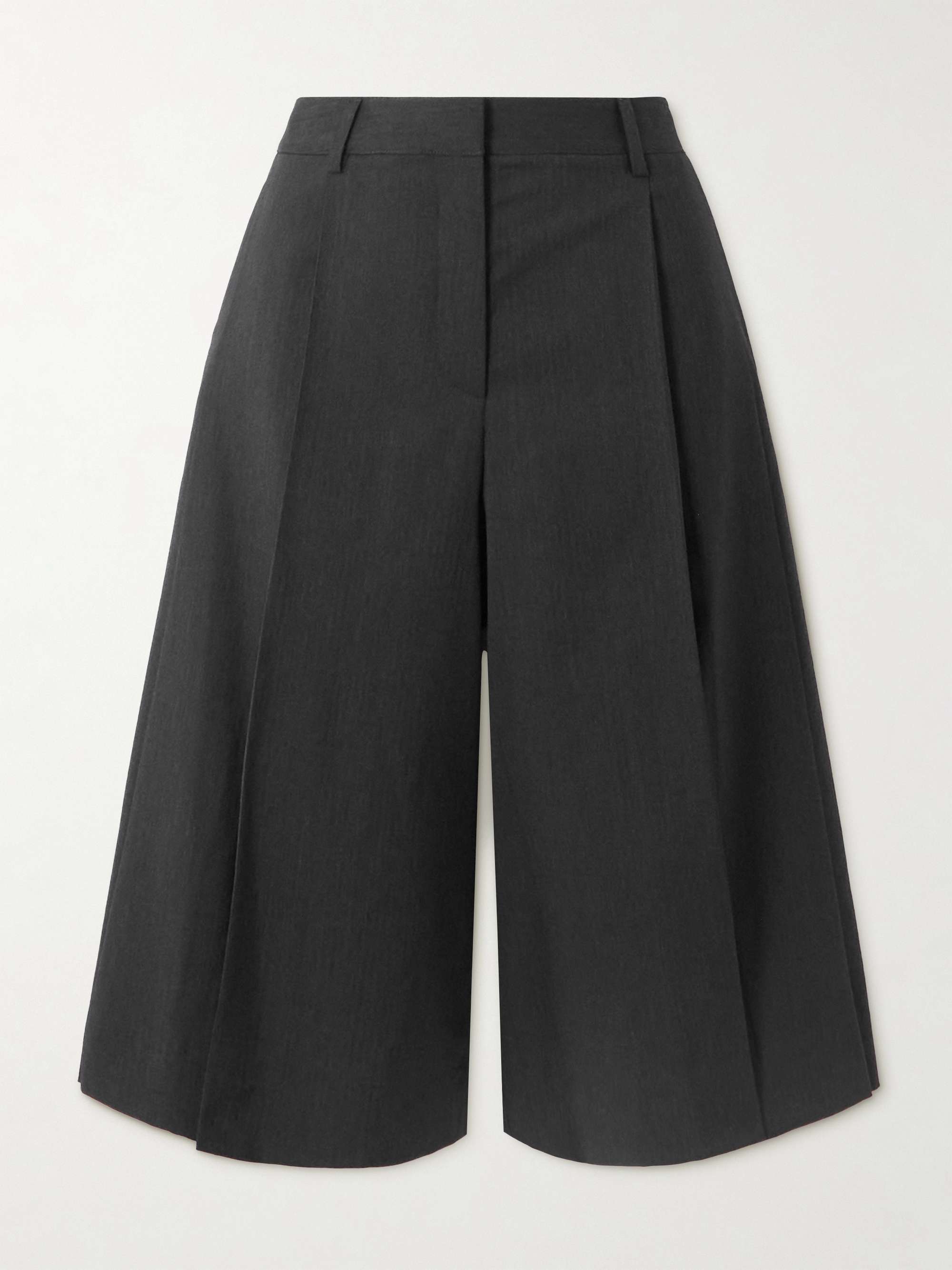 Stefens Pleated Wool Culottes