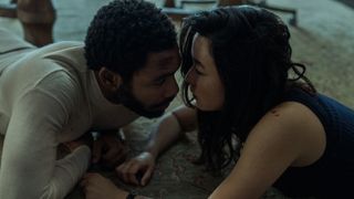 Donald Glover and Maya Erskine in Mr. & Mrs. Smith