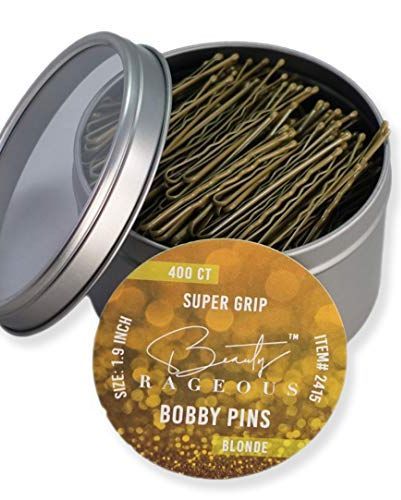 Beauty Rageous Super Grip Blonde Bobby Pins 400 Piece Tin