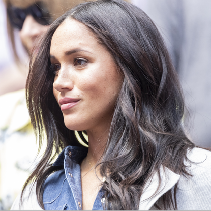 Duchess of Sussex, Meghan Markle watches the US Open Championships women's singles final match between Serena Williams of USA and Bianca Andreescu of Canada at Billie Jean King National Tennis Center in New York, United States on September 7, 2019