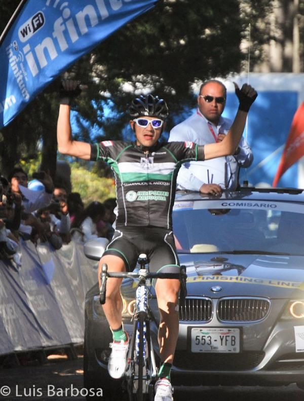 Alex Cano (Gobernacion De Antioquia) wins stage 4 of the Vuelta Mexico