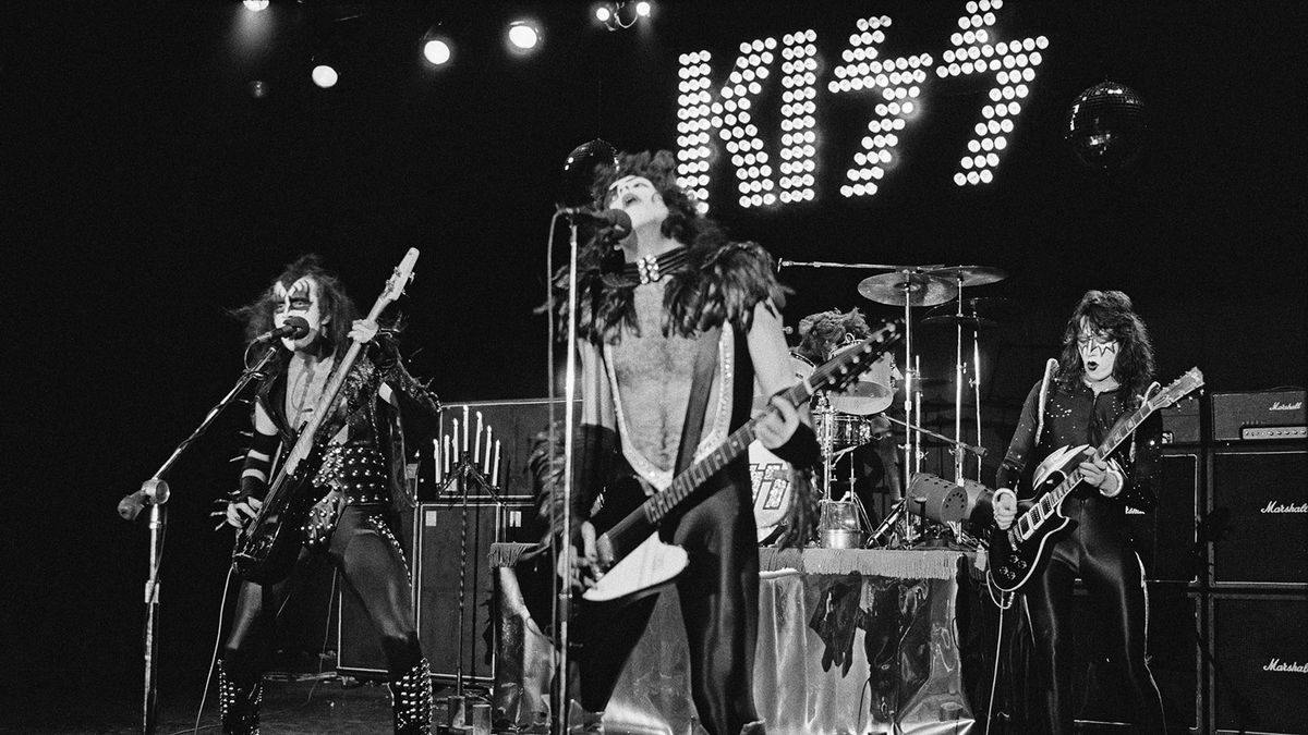 Watch Kiss at their explosive, raucous best in this clip from a 1975 Alive! show Guitar World