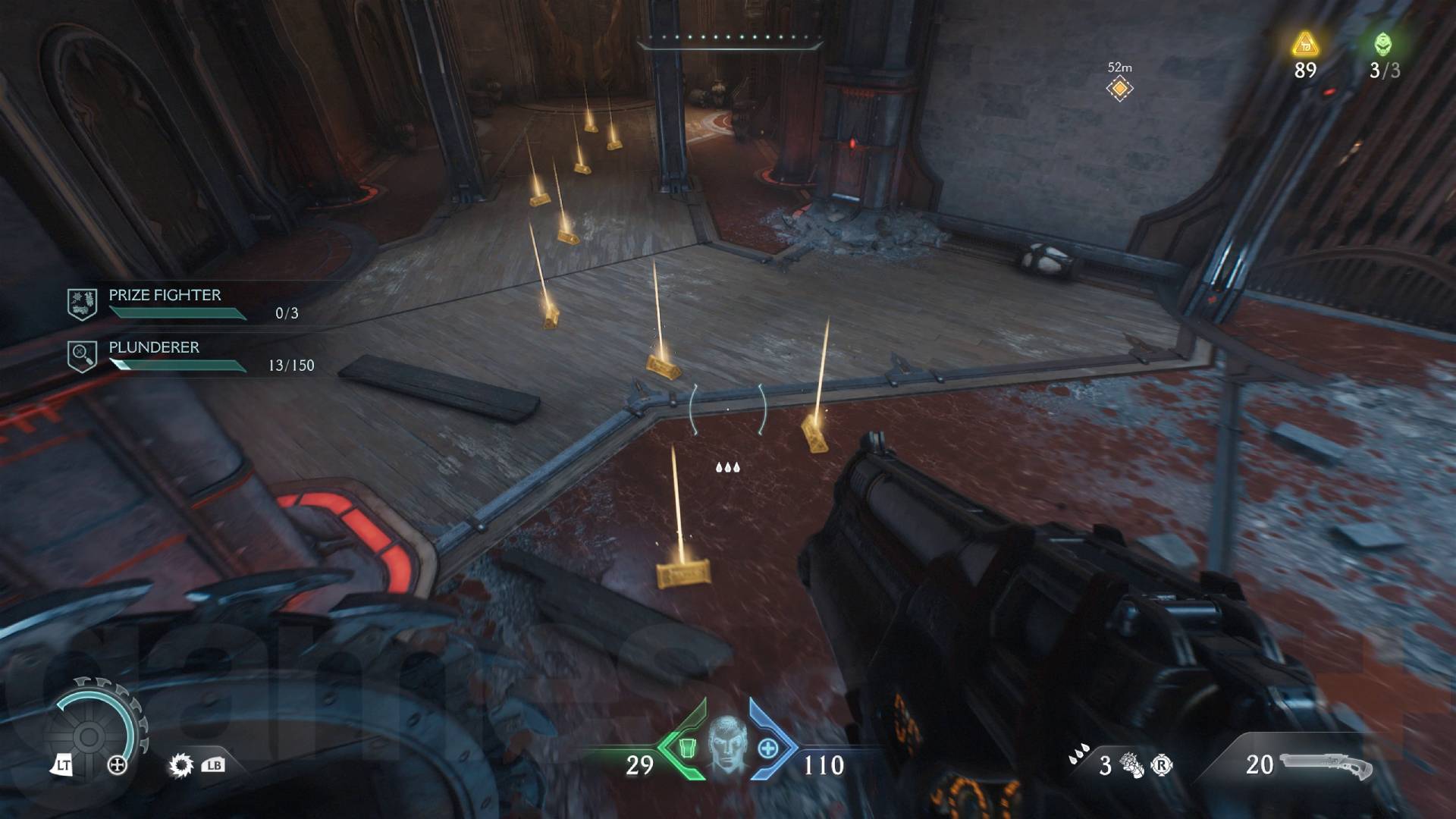 Doom The Dark Ages gold bars required for upgrades on the floor
