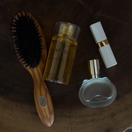 Emma Hoareau selection of beauty favourites including best hair brush