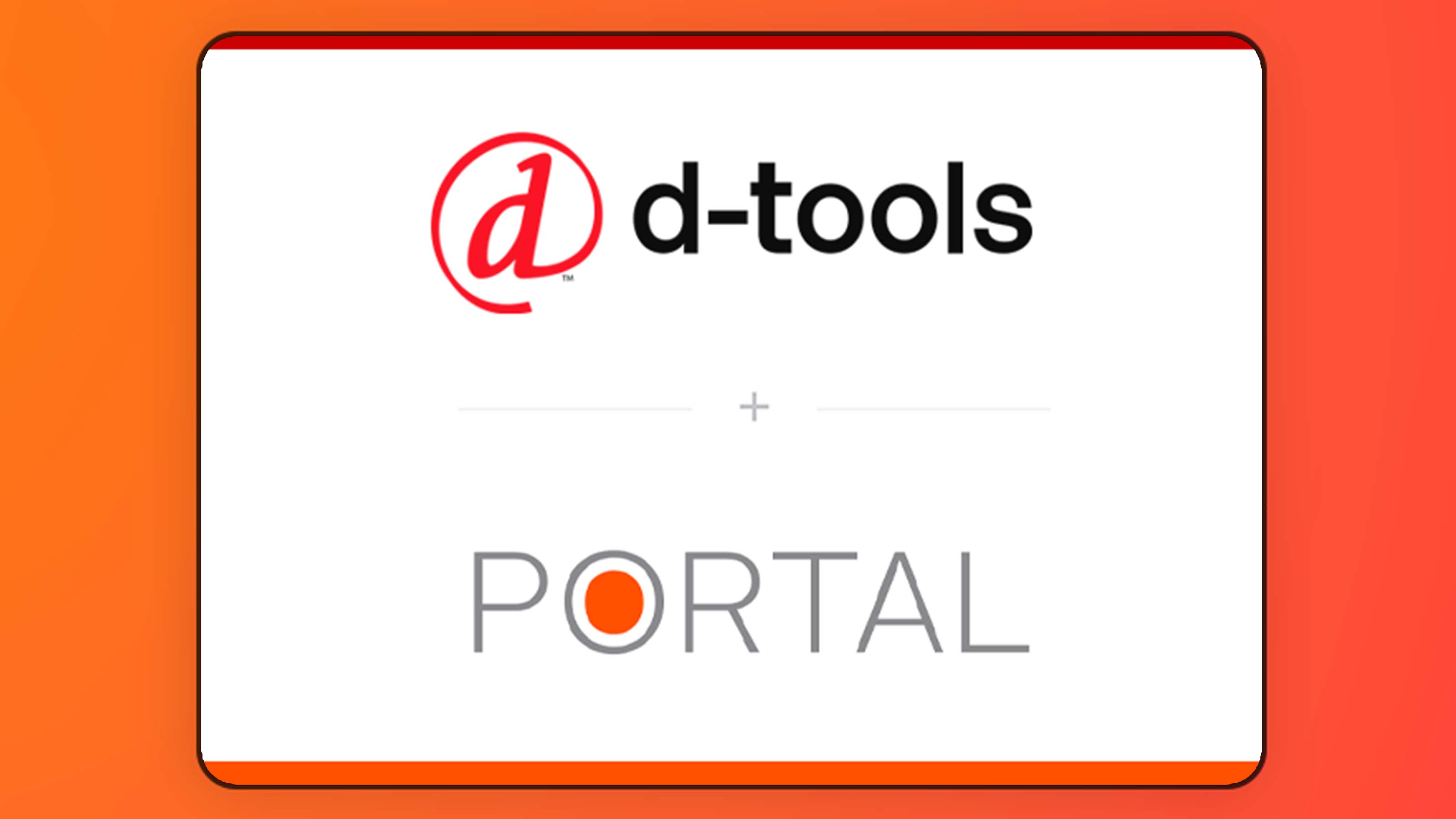 D-Tools and Portal.io Logos