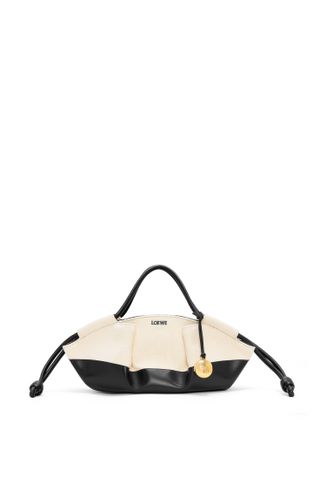 Loewe, Small Paseo Bag in Shiny Nappa c=Calfskin and Canvas