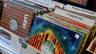 Two crates of reggae vinyl albums
