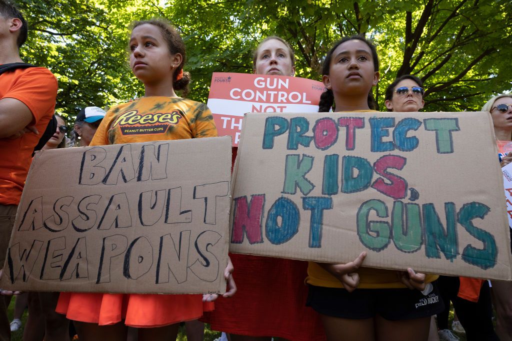 Gun control demonstrators