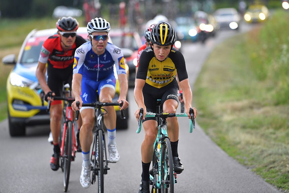 Antwan Tolhoek (LottoNL-Jumbo) leads the break