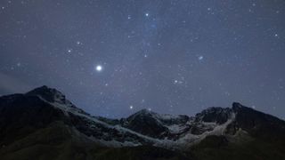 night sky with stars to represent neptune retrograde 2022