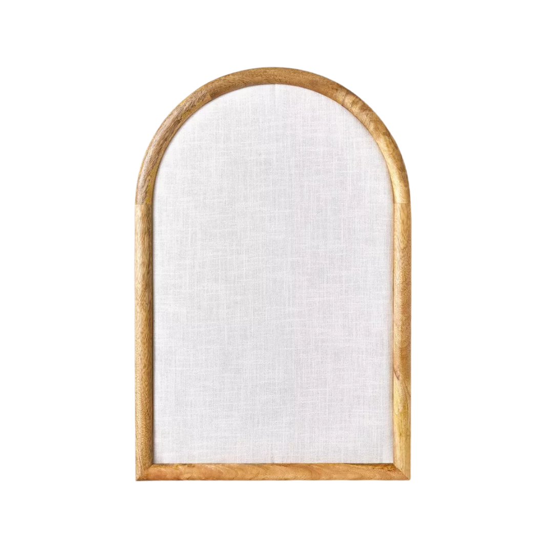Arched 16"x24" Wood Framed Fabric Bulletin Board - Hearth & Hand™ With Magnolia