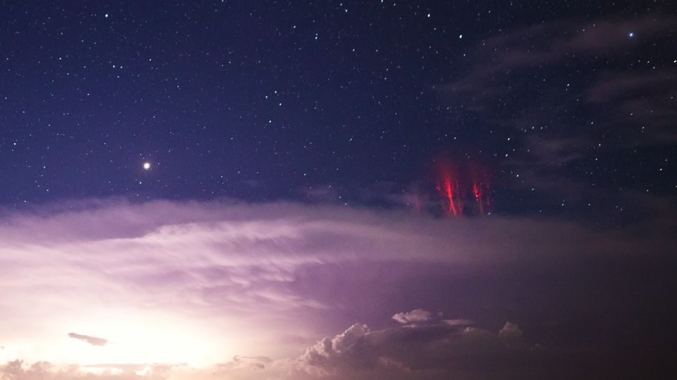 Red Lightning Science behind the weather phenomenon Space