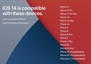 iOS 14 supported devices