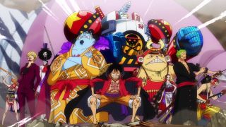 Luffy and the Straw Hat Pirate in One Piece episode 1000