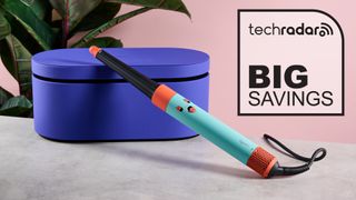 Dyson Airwrap i.d. with Big Savings graphic overlaid