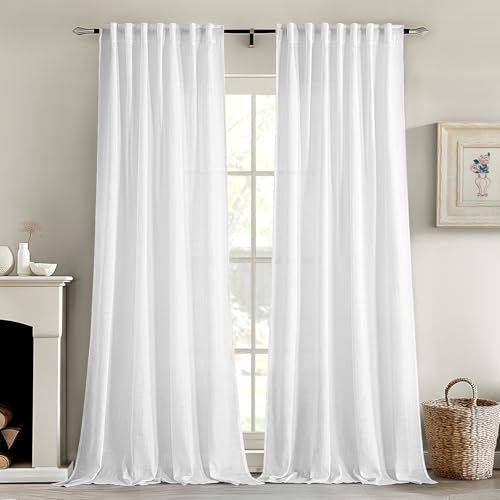 White Linen Curtains