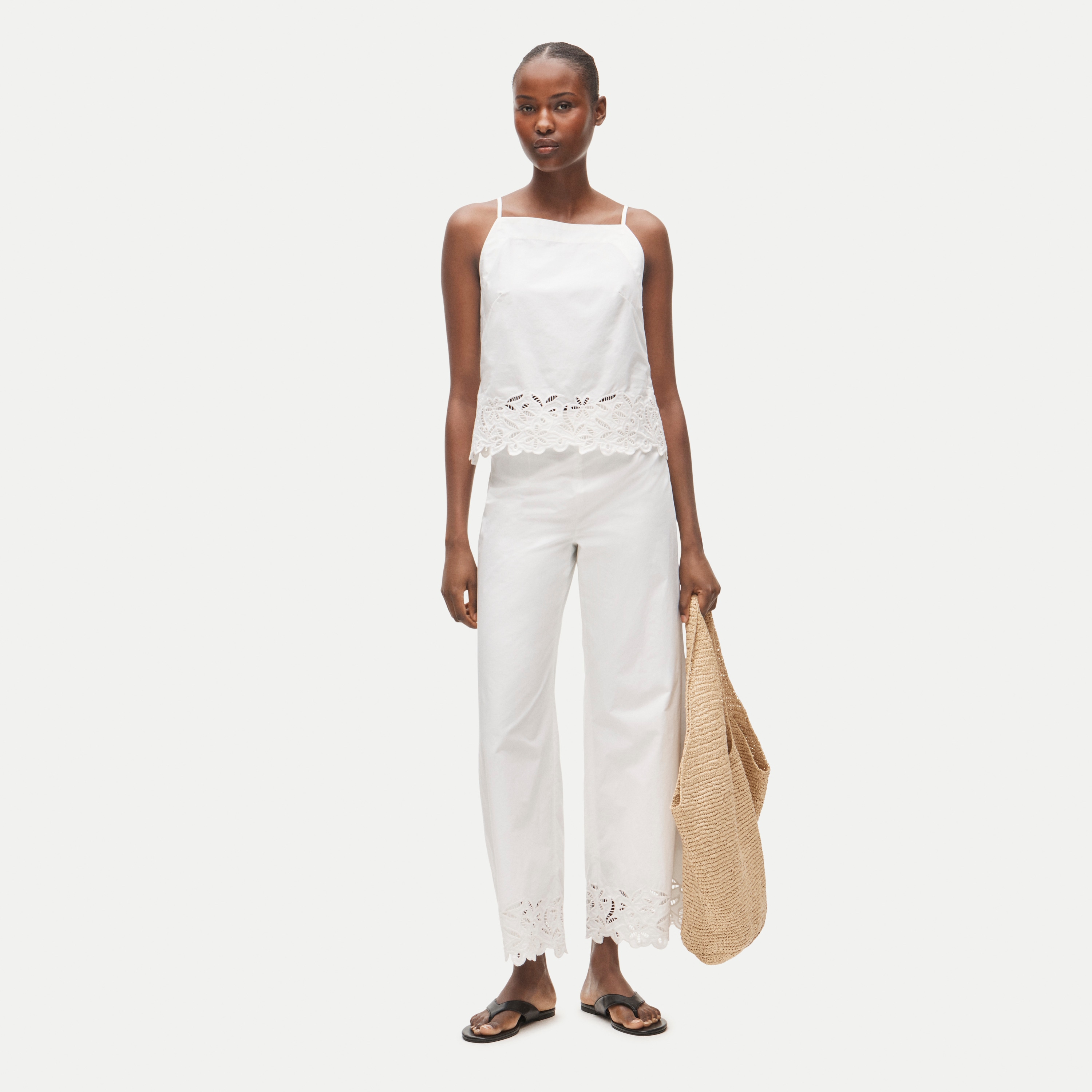 J.Crew Rori Embroidered-Hem Pant
