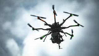 The untethered drone to be used for Fox Sports NASCAR coverage from Talladega is equipped with a Fujinon 20-120mm lens.
