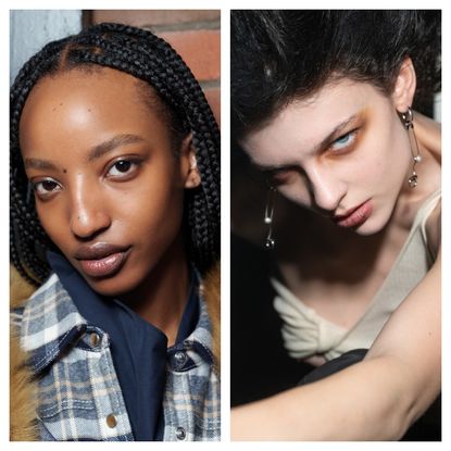 two women with tired girl makeup and dark circles