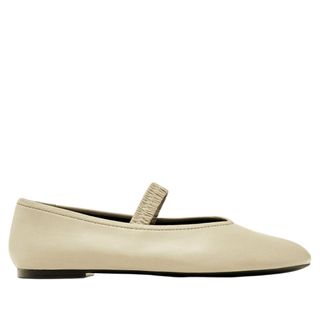 Massimo Dutti Soft Elastic Ballet Flats