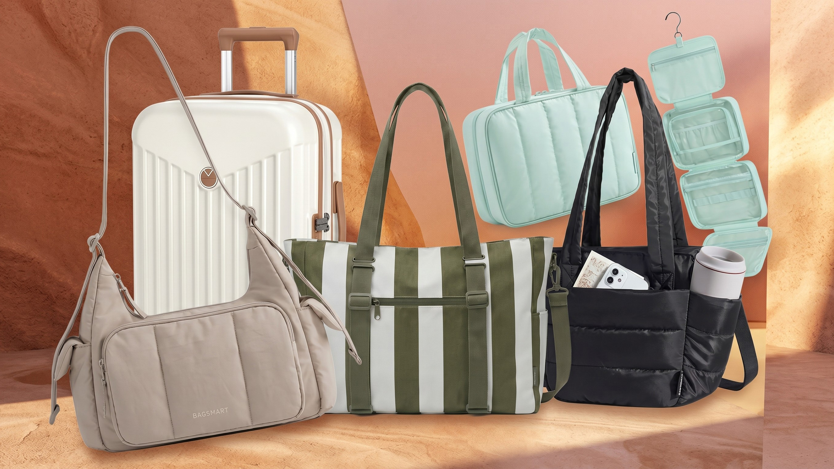 A selection of Bagsmart bags.