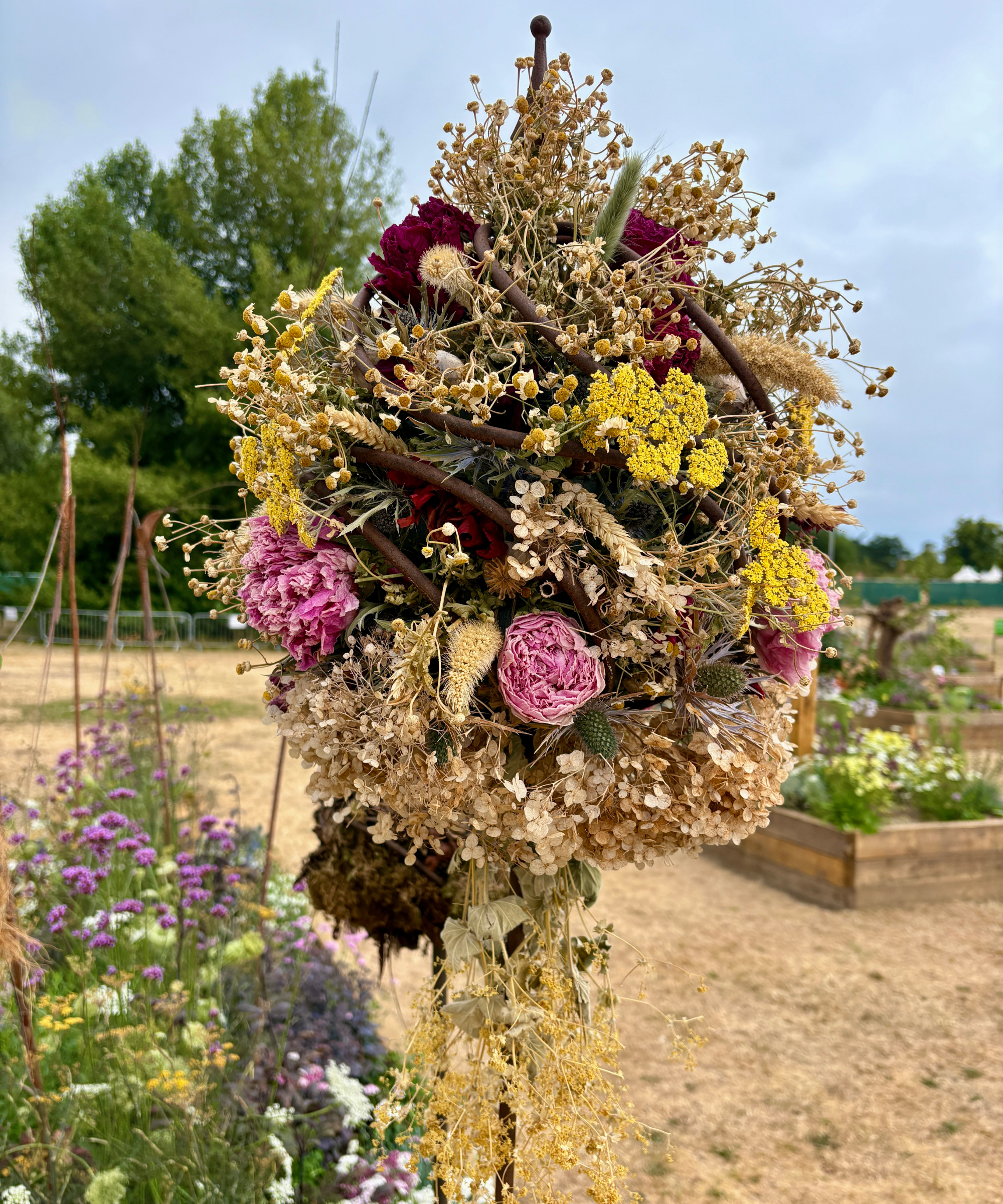 bug hotel made of dried seedheads