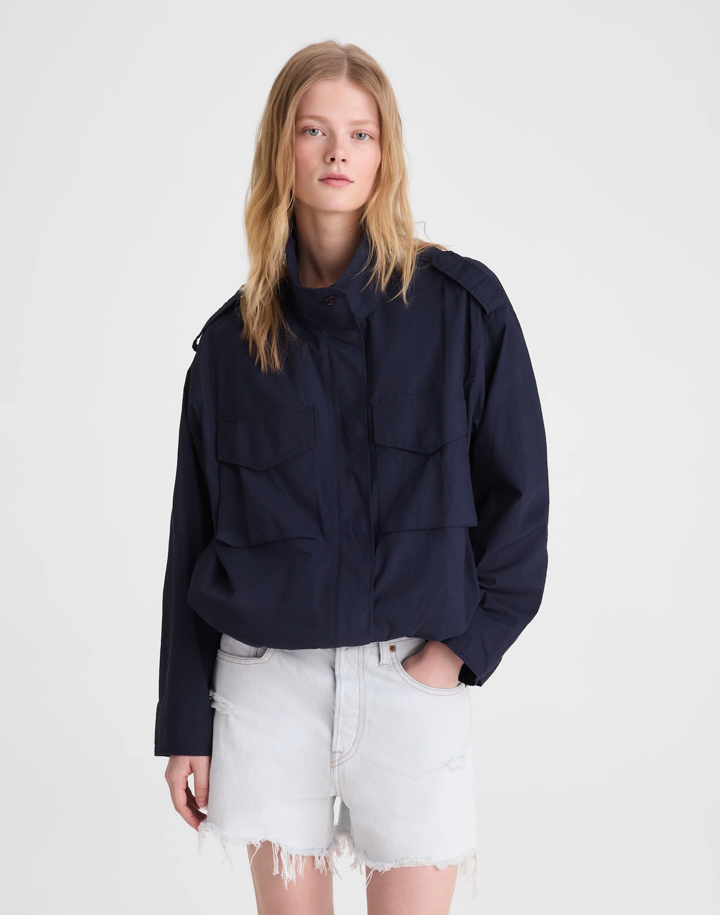Field Jacket in Washed Poplin