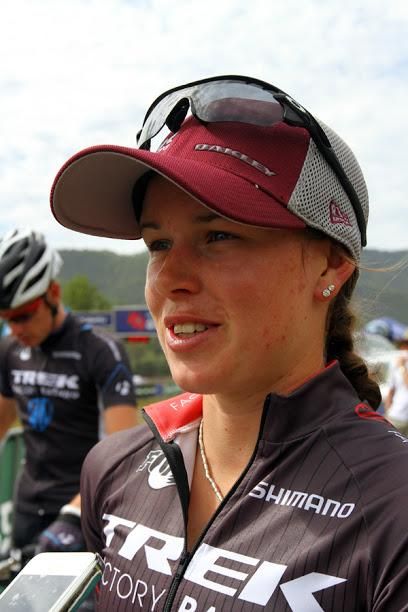 Bec Henderson after winning the cross country