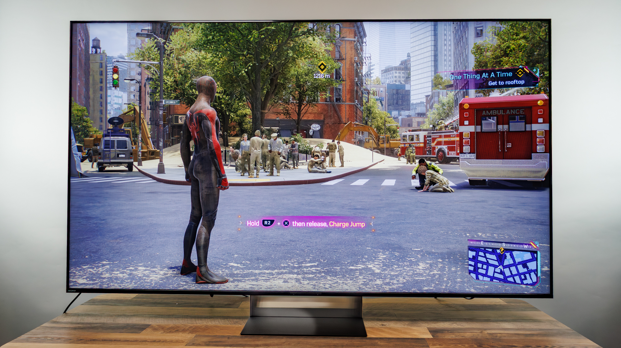 Sony Bravia 9 II TV on a desk