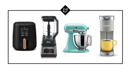 Black Friday appliance deals. Beautiful air fryer, ninja juicer, kitchenaid mixer, keurig coffee maker