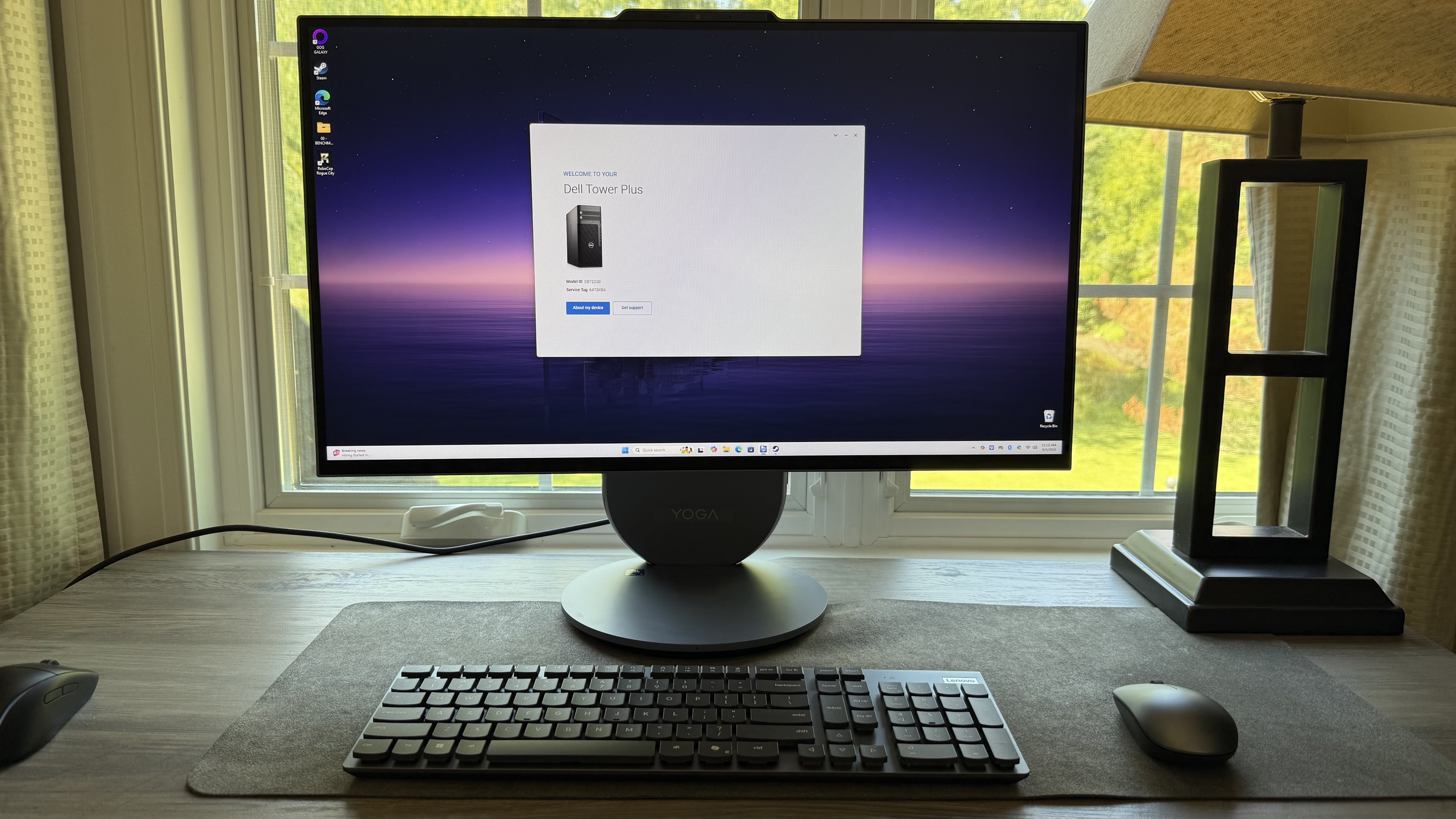 Lenovo Yoga AiO 27 another computer plugged in