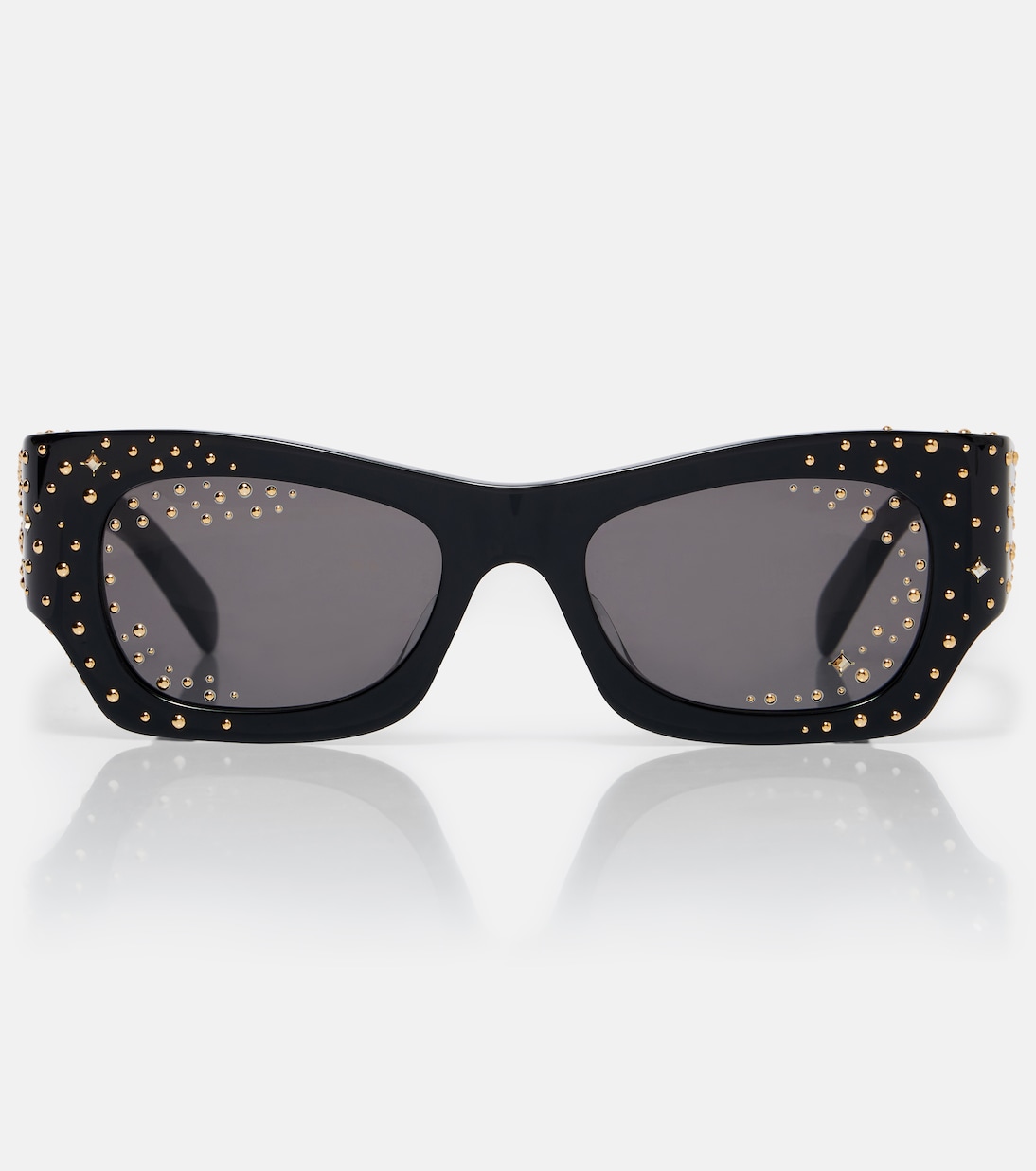 Animation Embellished Cat-Eye Sunglasses in Black - Celine Eyewear