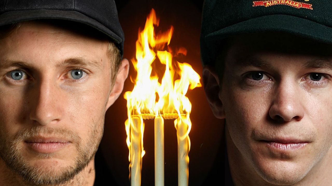 England captain Joe Root and Australia skipper Tim Paine 