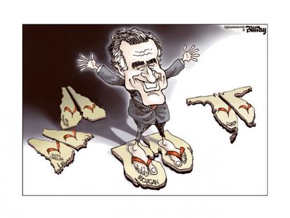 Romney's campaign shoes