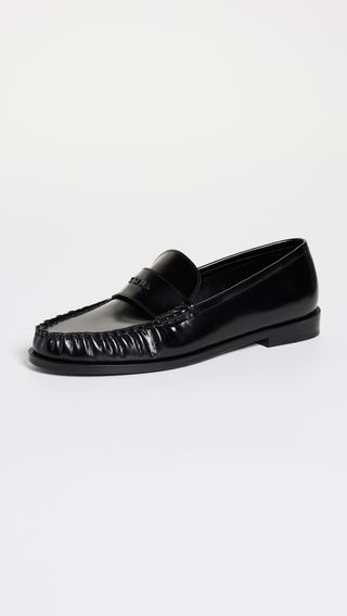 Black Flat Loafers for Women