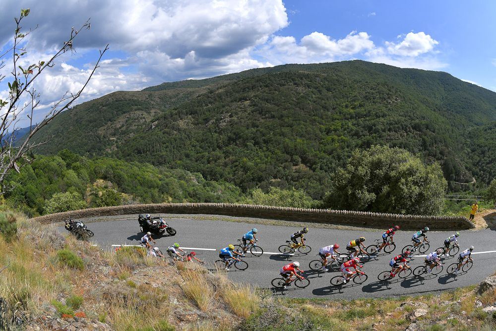 Scenery along the route of stage 14 at the Tour de France