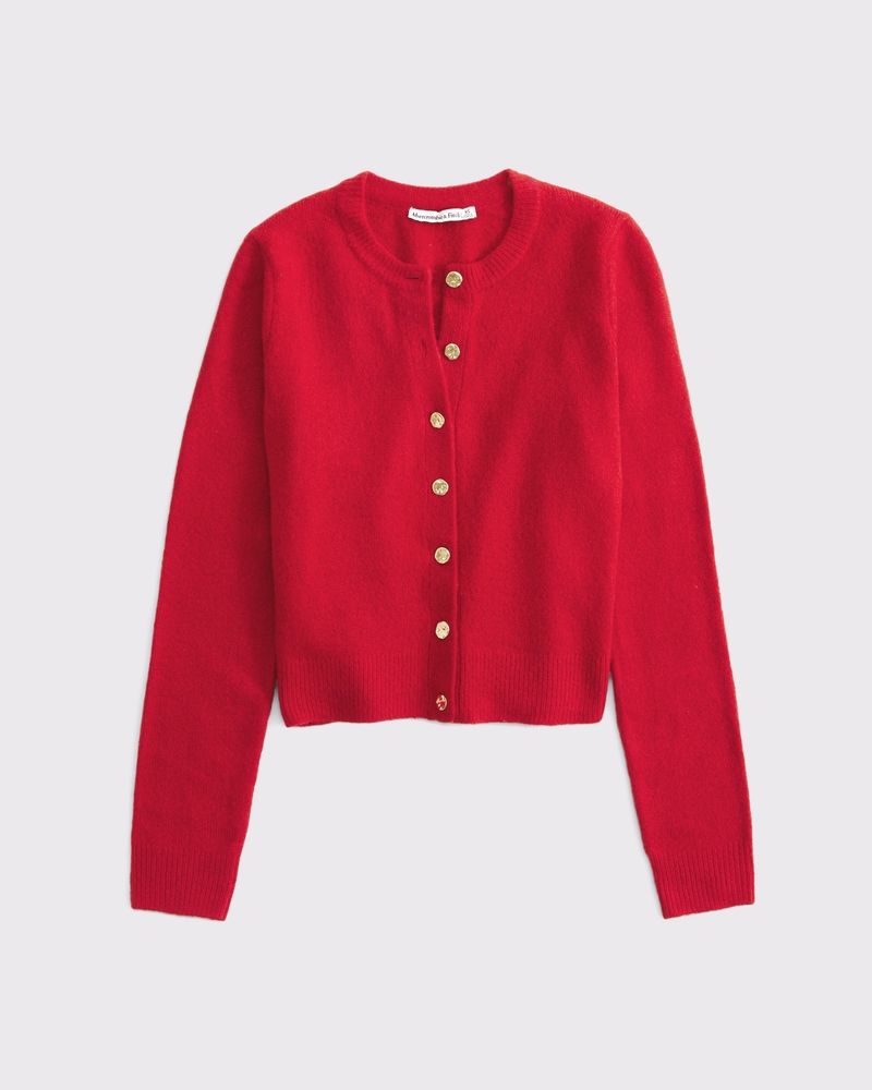 Shrunken Crew Cardigan