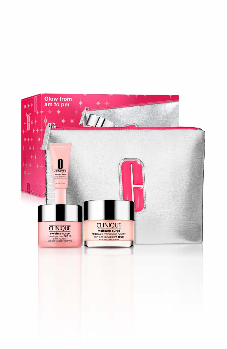 Glow From Am to Pm Moisture Surge Skincare Gift Set $91 Value