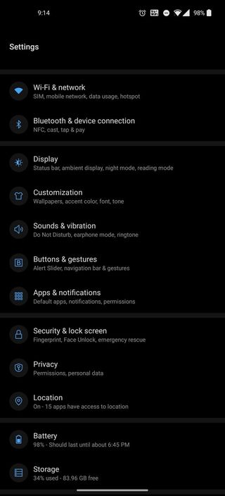 OnePlus 8 Pro UI