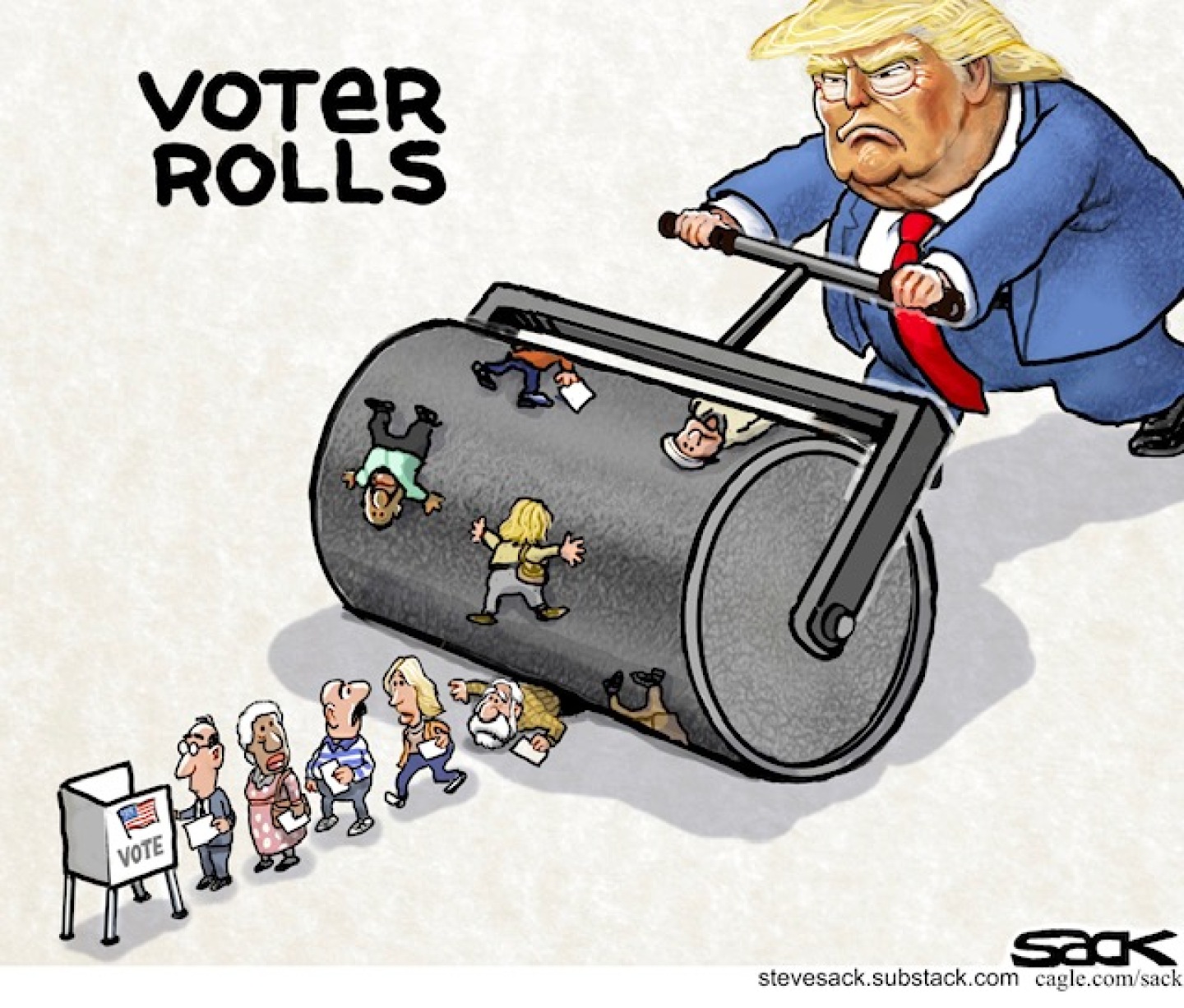 Political cartoon