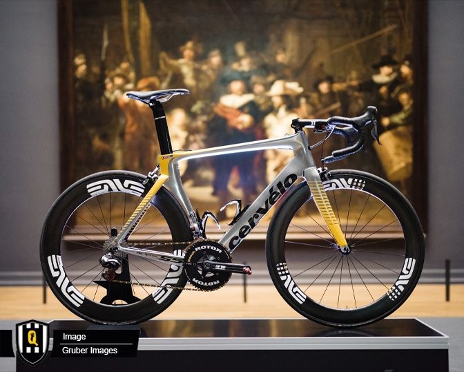 The special edition Tour de France Cervelo that MTN-Qhubeka are riding in 2015