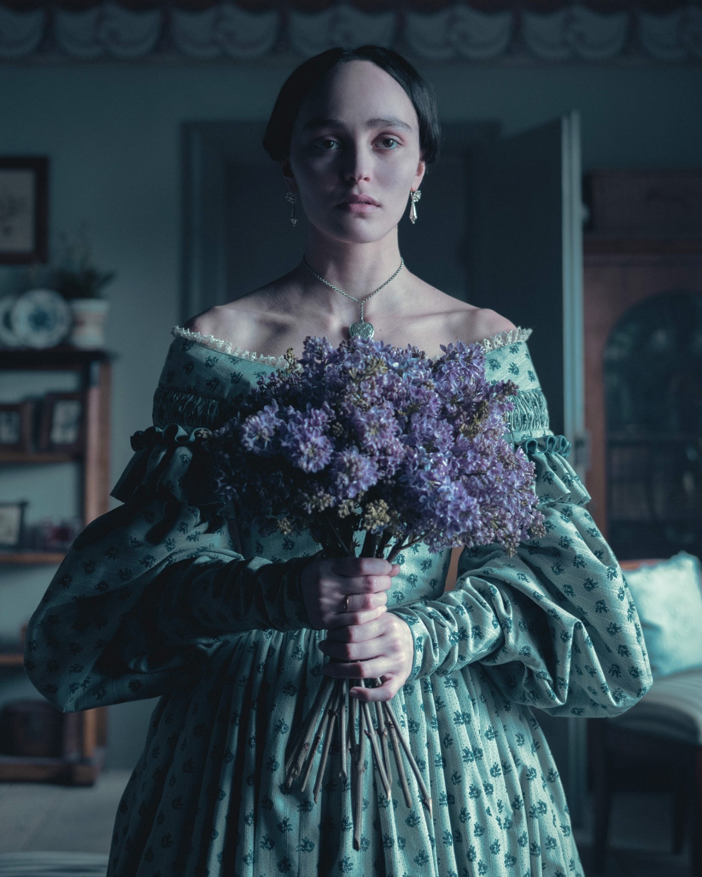 Lily-Rose Depp as Ellen Hutter in Robert Eggers&#039;s Nosferatu (2024).