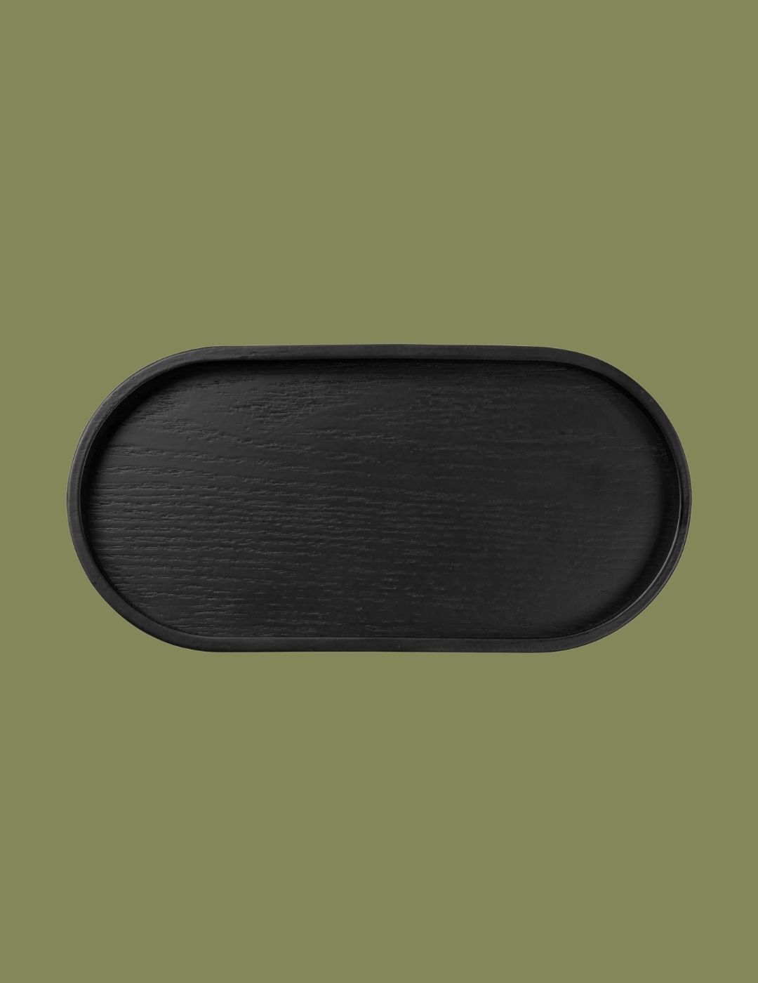 ASA Selection Willow Wood Serving Tray Kopek placed horizontally against dark green background.