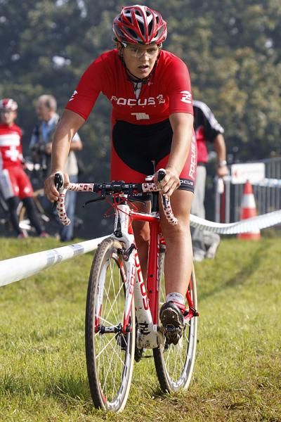 Jasmin Achermann (Team Focus Bikes-Velo Club Rain) en route to a second place finish.