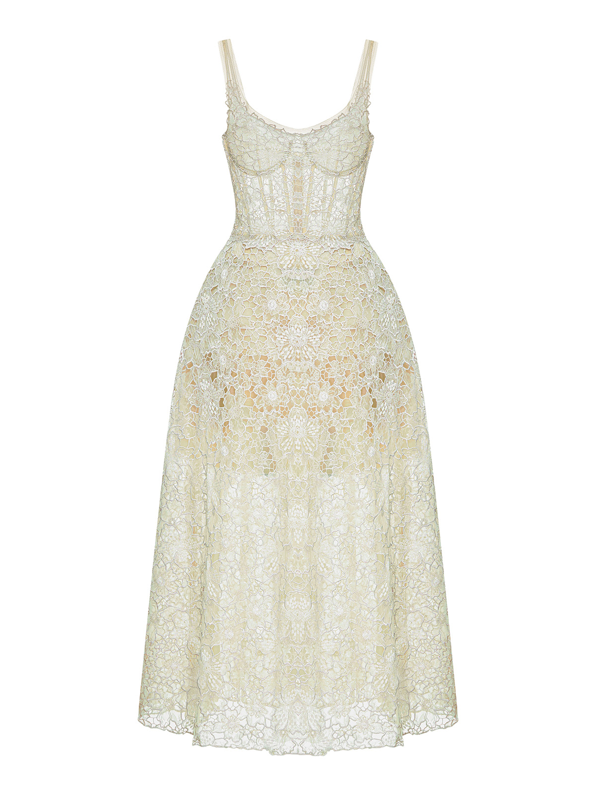 MONTSAND, Flower Lace Maxi Dress