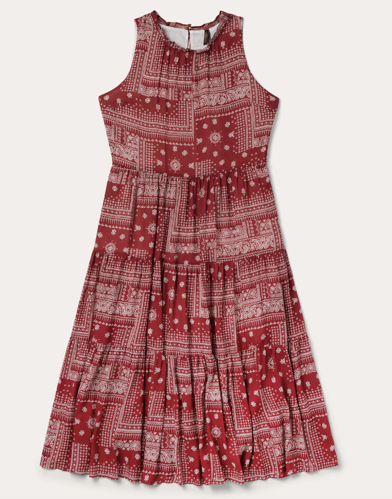 Stetson, Red Bandana Patchwork Dress