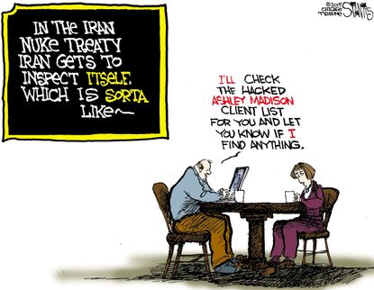 Political cartoon U.S. Iran Nuclear Deal